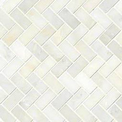 MSI Greecian White Herringbone Polished Marble Mosaic SMOT-GRE-HBP